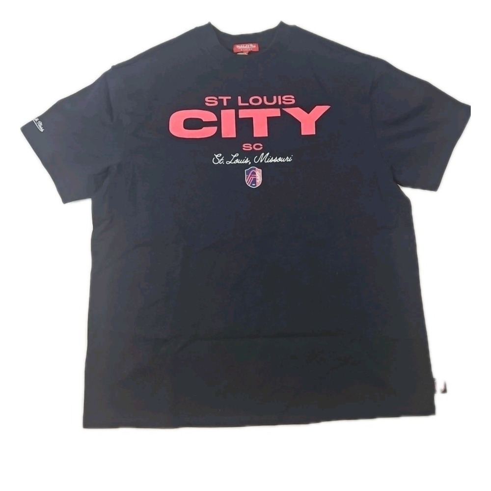 MLS St. Louis City SC Mitchell & Ness Women's M T Shirt Navy NWT